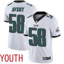 Youth Philadelphia Eagles #58 Genard Avery White Nike Limited Player NFL Jersey->youth nfl jersey->Youth Jersey
